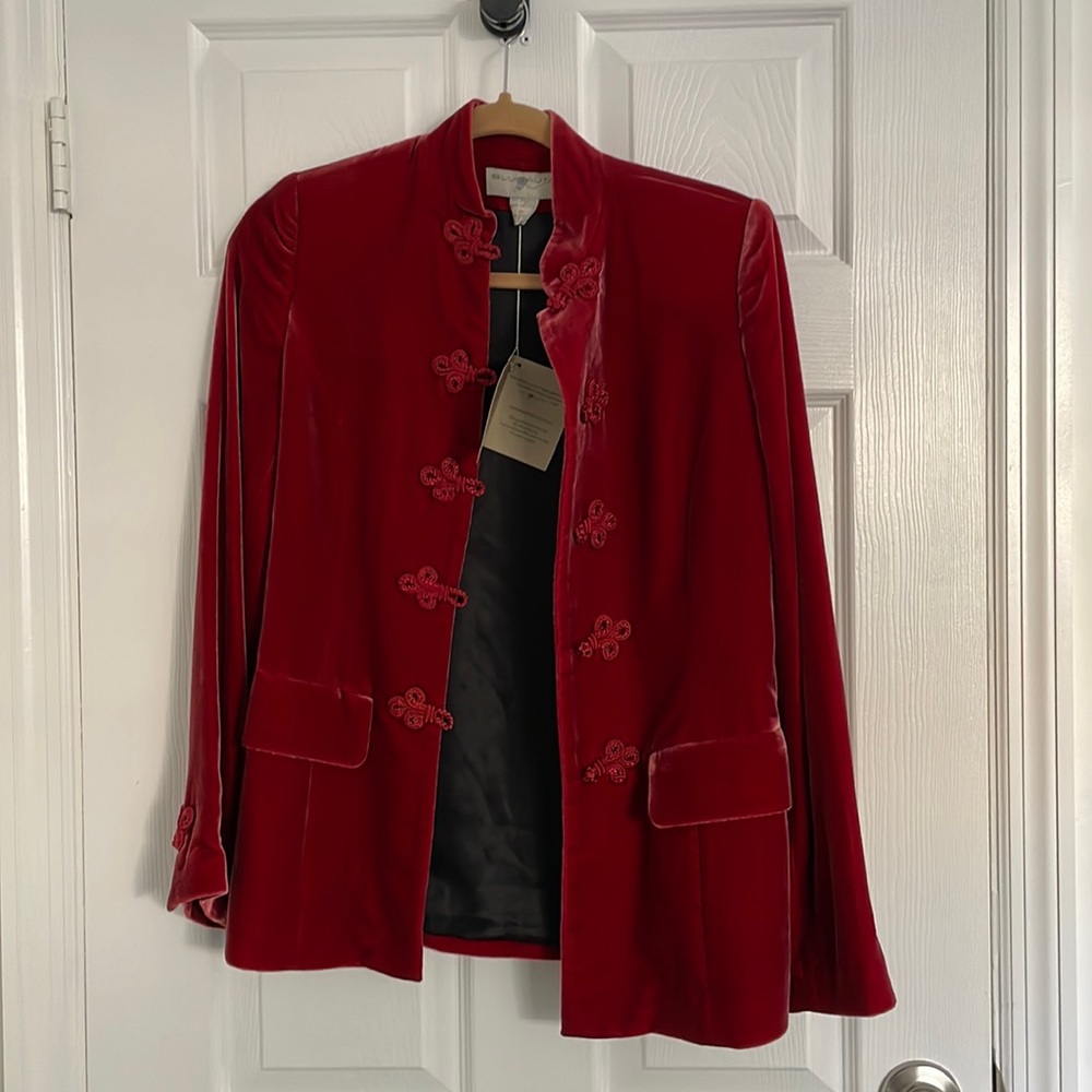 Blunauta red velvet jacket